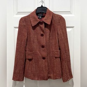 Zara Woman tweed wool blazer.